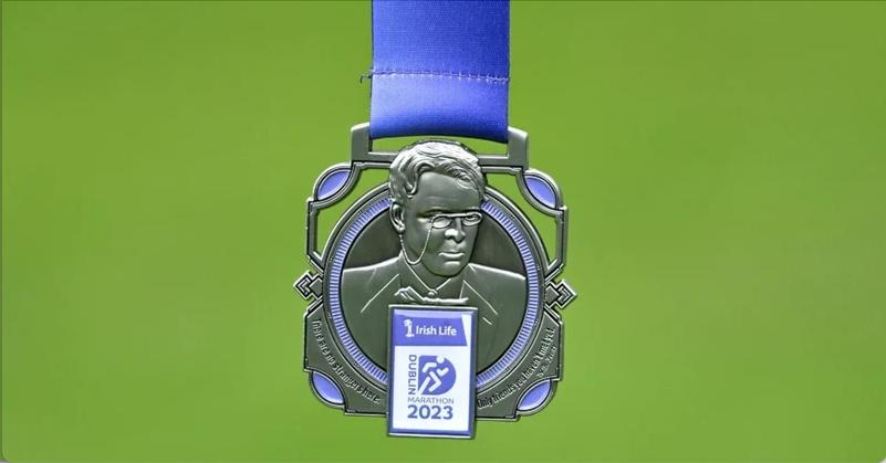20,000 Dublin Marathon finishers will receive this W. B. Yeats medal, complete with fake quote. ‹ Literary  Hub